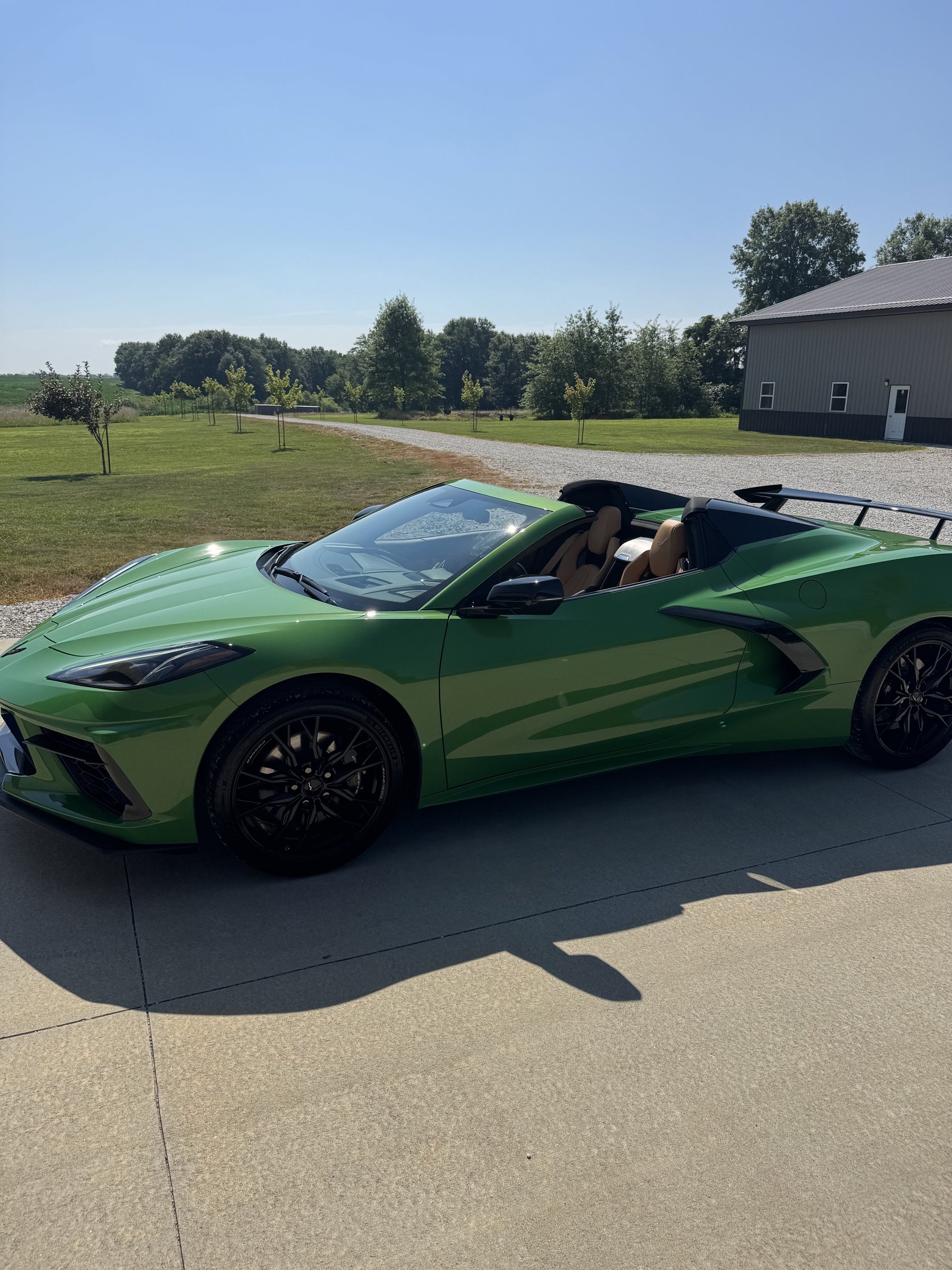 Side profile of the DEPRC8 Corvette C8 convertible